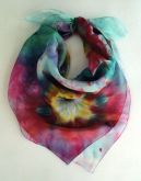 Lenço de seda tye dye